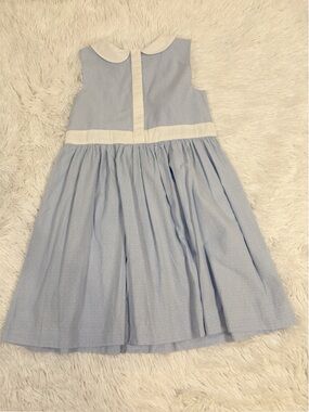 EdgeHill collection girl sleeveless Light Blue Peter Pan Collar Dress
